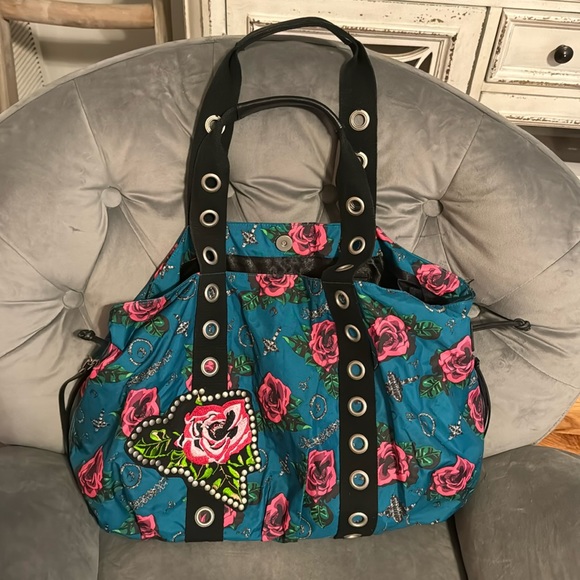Betsey Johnson Handbags - Betseyville By Betsey Johnson Floral Large Handbag Hobo Purse